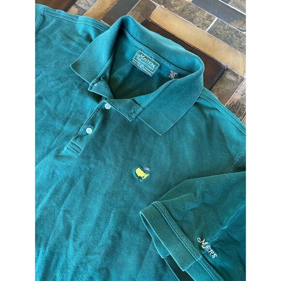 Masters Collection Augusta National Men Polo Shirt Golf Short Sleeve Green‎ XXL - Picture 1 of 6